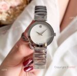 Low Price Copy Movado Stainless Steel White MOP Dial Watch Lady Quartz